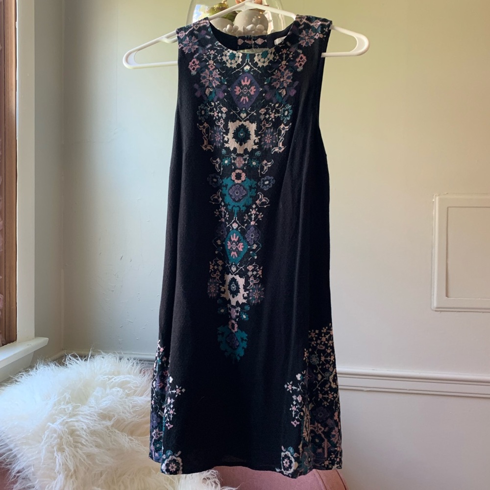 UO - Black Detailed High Neck Dress